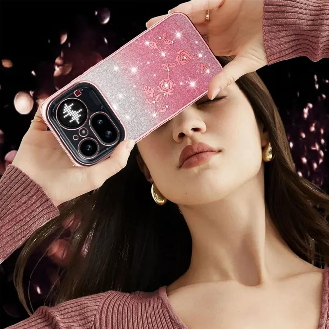 Coque Nothing Phone (4a) Pro Fleurs Pailletée Dégradé