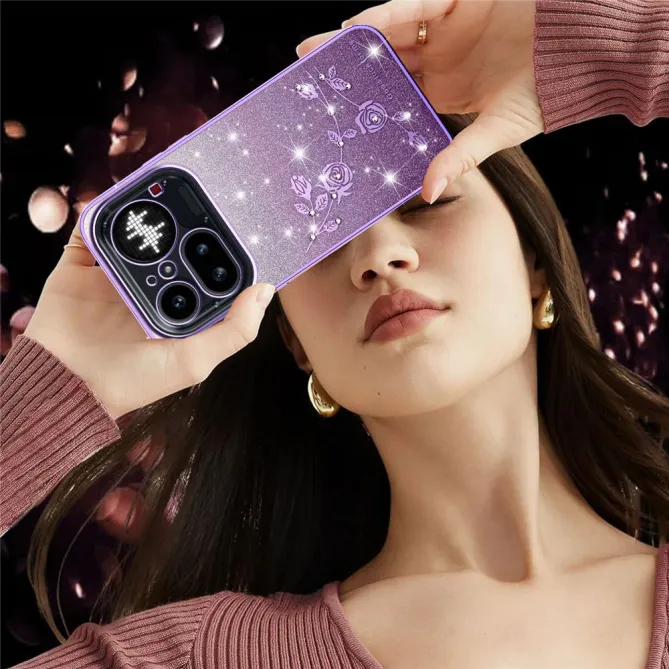 Coque Nothing Phone (4a) Pro Fleurs Pailletée Dégradé