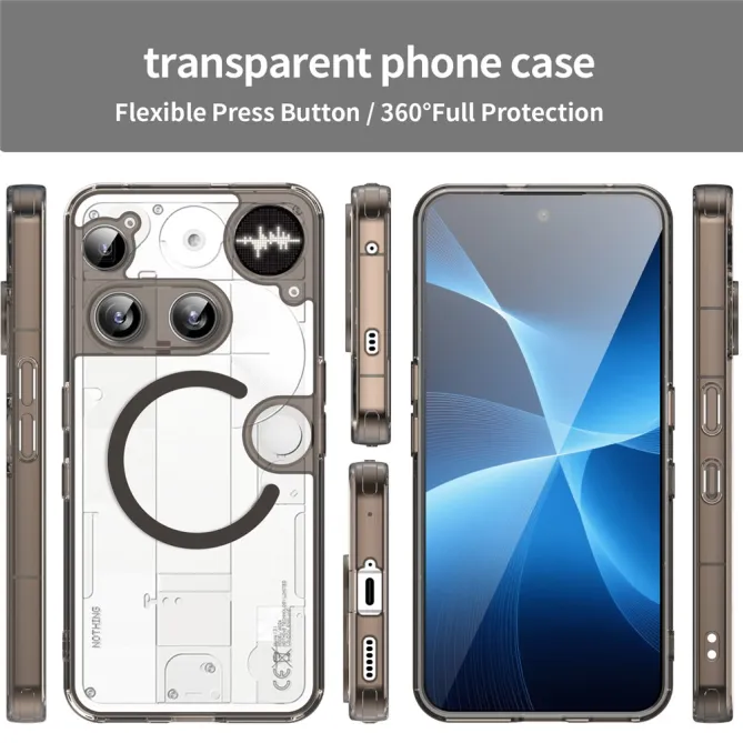 Coque Nothing Phone (3) Transparente Compatible MagSafe