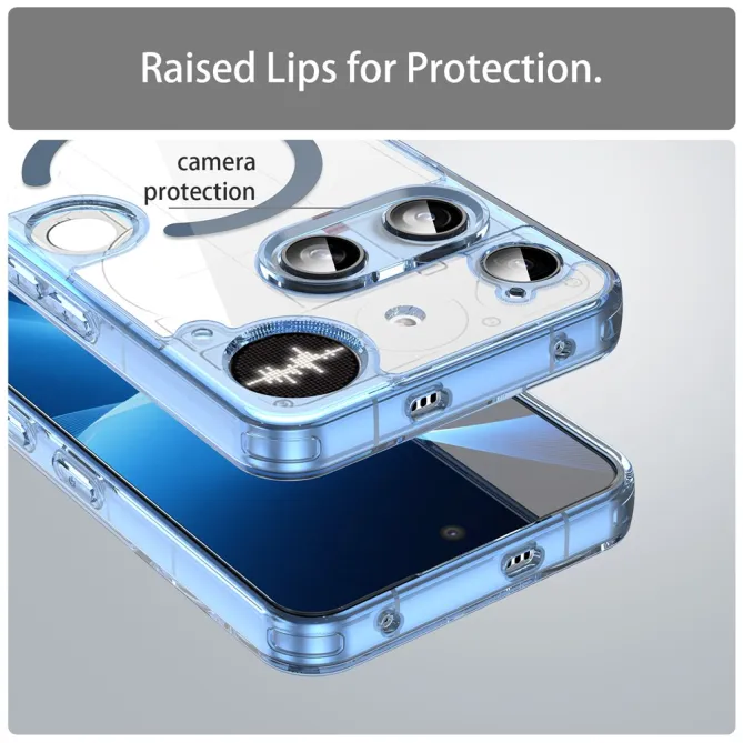 Coque Nothing Phone (3) Transparente Compatible MagSafe
