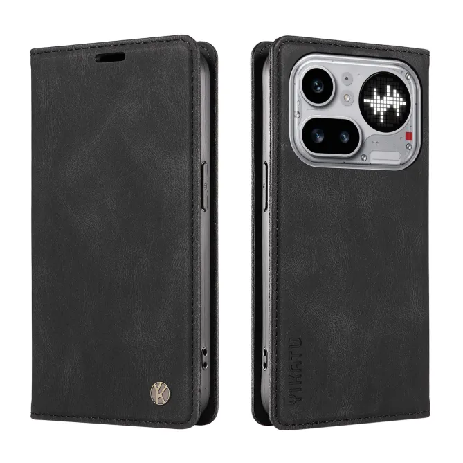 Étui Nothing Phone (4a) Pro YIKATU Simili Cuir Skin Touch