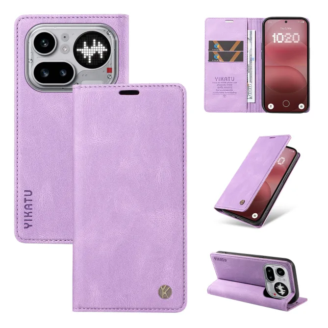 Étui Nothing Phone (4a) Pro YIKATU Simili Cuir Skin Touch