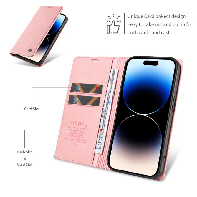 Étui Nothing Phone (4a) Pro YIKATU Simili Cuir Skin Touch