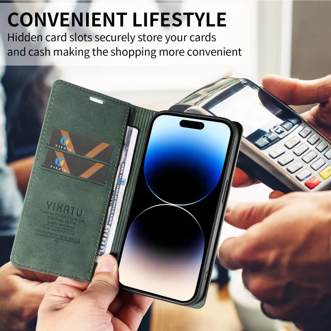 Étui Nothing Phone (4a) Pro YIKATU Simili Cuir Skin Touch