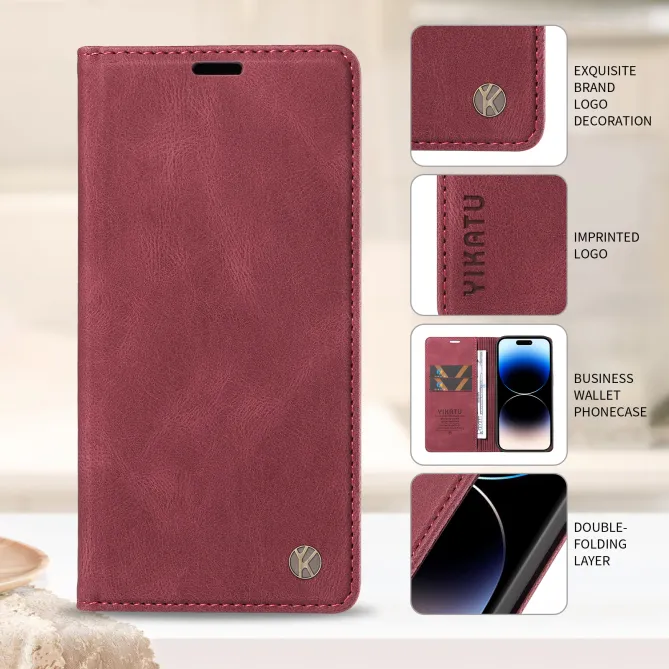 Étui Nothing Phone (4a) Pro YIKATU Simili Cuir Skin Touch