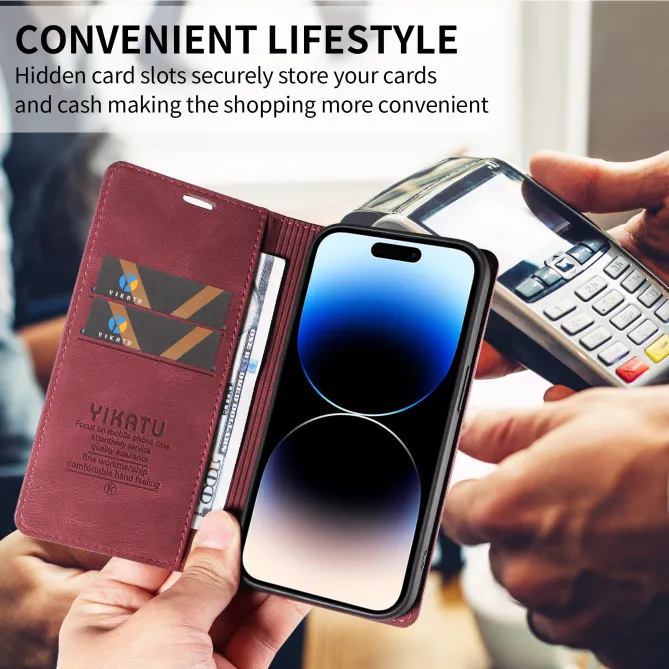 Étui Nothing Phone (4a) Pro YIKATU Simili Cuir Skin Touch