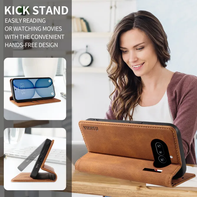 Étui Nothing Phone (4a) YIKATU Simili Cuir Skin Touch