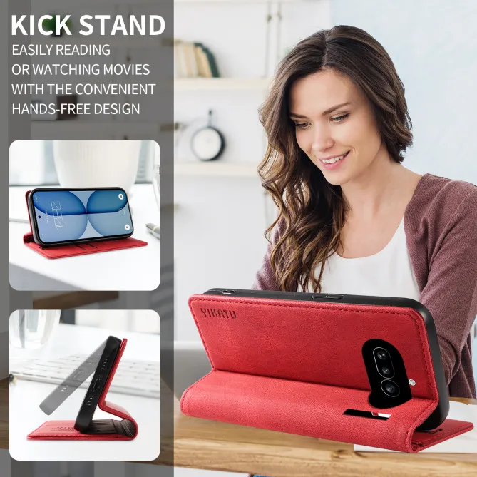 Étui Nothing Phone (4a) YIKATU Simili Cuir Skin Touch