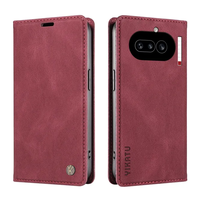 Étui Nothing Phone (4a) YIKATU Simili Cuir Skin Touch