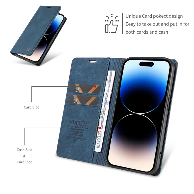 Étui Nothing Phone (4a) YIKATU Simili Cuir Skin Touch