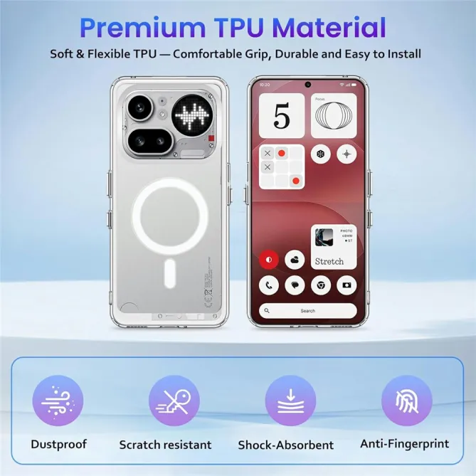 Coque Nothing Phone (4a) Pro Magnétique Transparente Anti-Choc