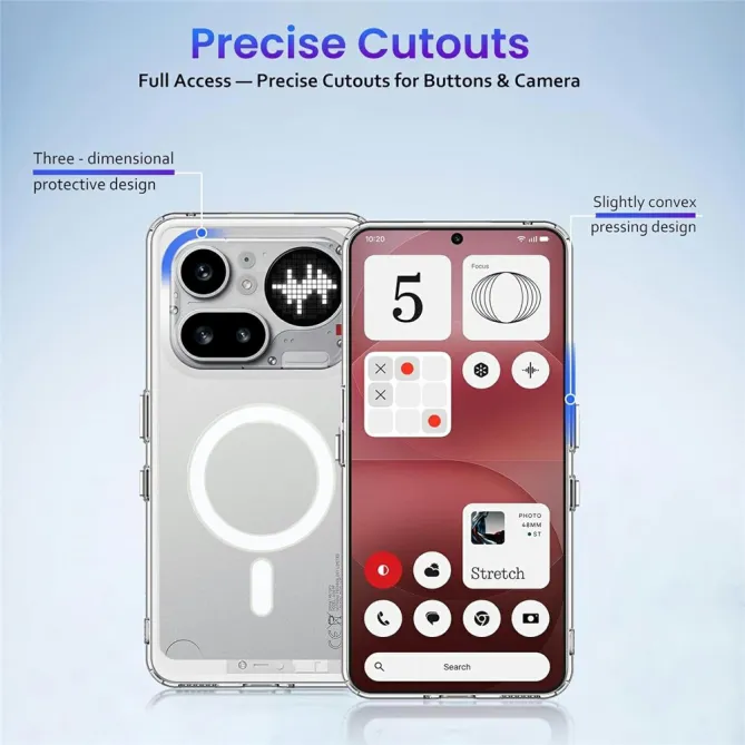 Coque Nothing Phone (4a) Pro Magnétique Transparente Anti-Choc