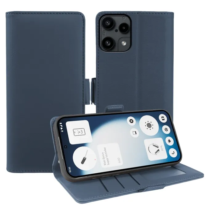 Housse Nothing Phone (3a) Lite Simili Cuir Skin-Touch avec Porte-Cartes
