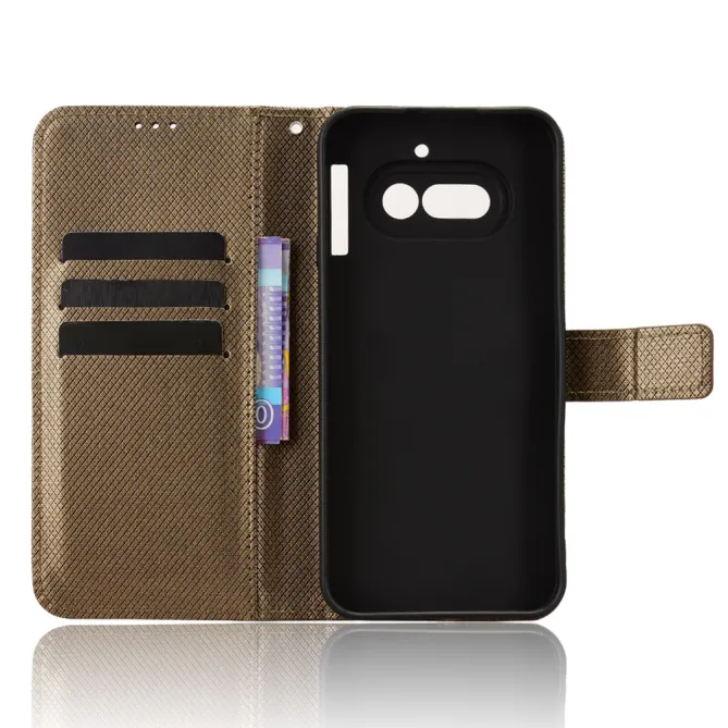 Housse Nothing Phone (4a) Simili Cuir Diamant avec Lanière