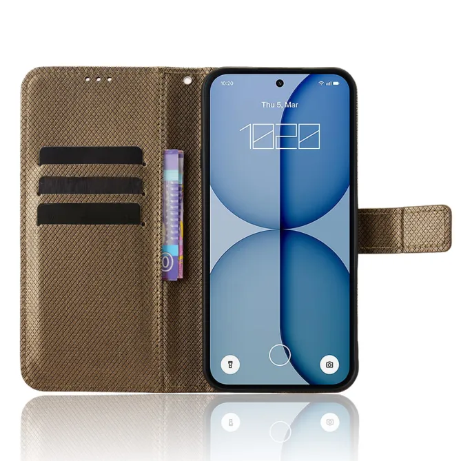 Housse Nothing Phone (4a) Simili Cuir Diamant avec Lanière