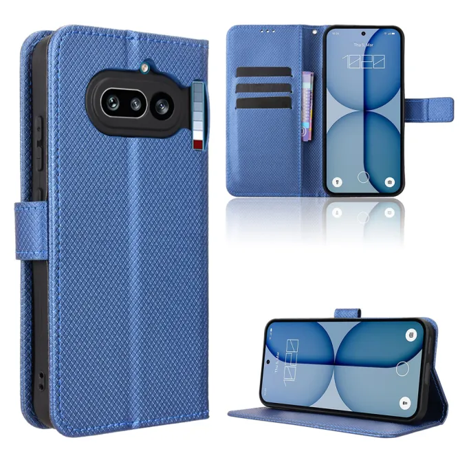 Housse Nothing Phone (4a) Simili Cuir Diamant avec Lanière