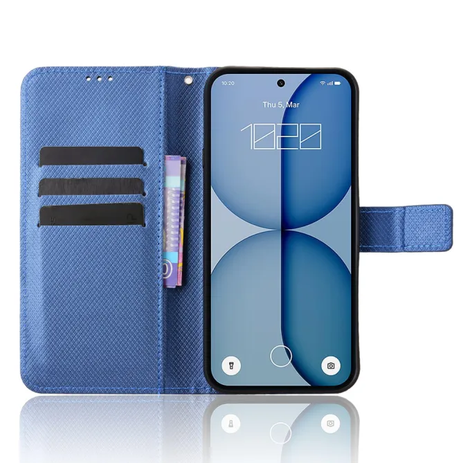 Housse Nothing Phone (4a) Simili Cuir Diamant avec Lanière