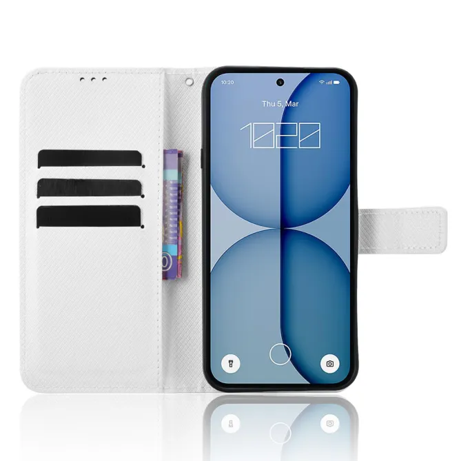 Housse Nothing Phone (4a) Simili Cuir Diamant avec Lanière