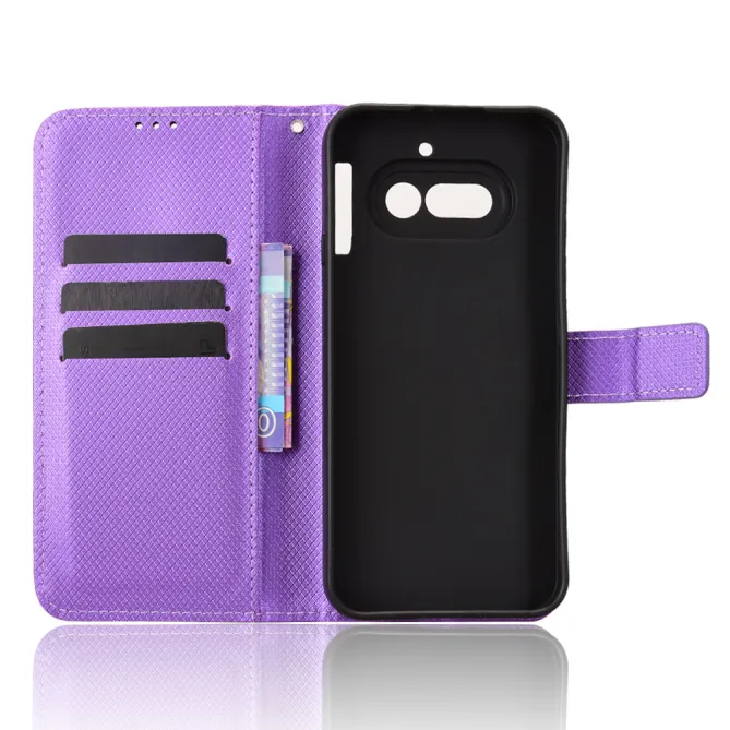 Housse Nothing Phone (4a) Simili Cuir Diamant avec Lanière