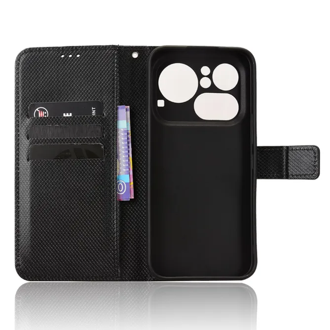 Housse Nothing Phone (4a) Pro Simili Cuir Diamant avec Lanière