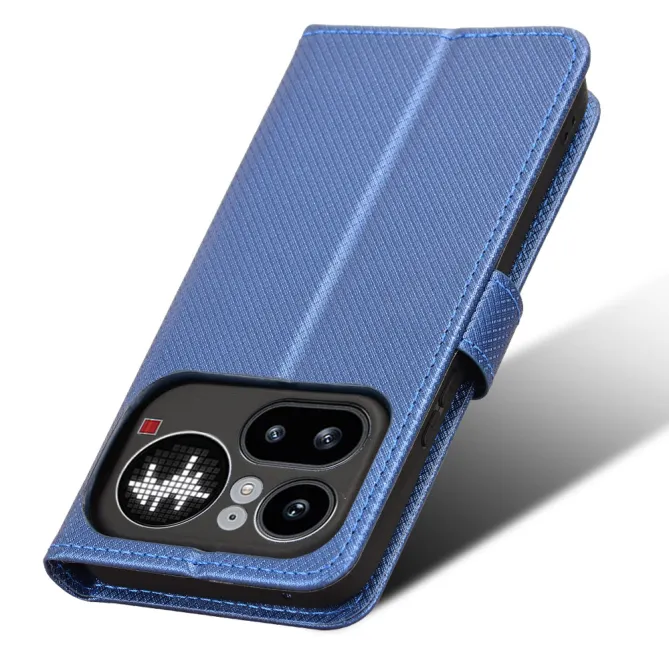 Housse Nothing Phone (4a) Pro Simili Cuir Diamant avec Lanière