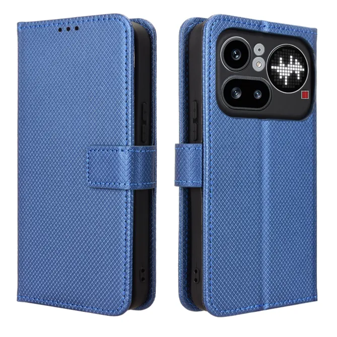 Housse Nothing Phone (4a) Pro Simili Cuir Diamant avec Lanière