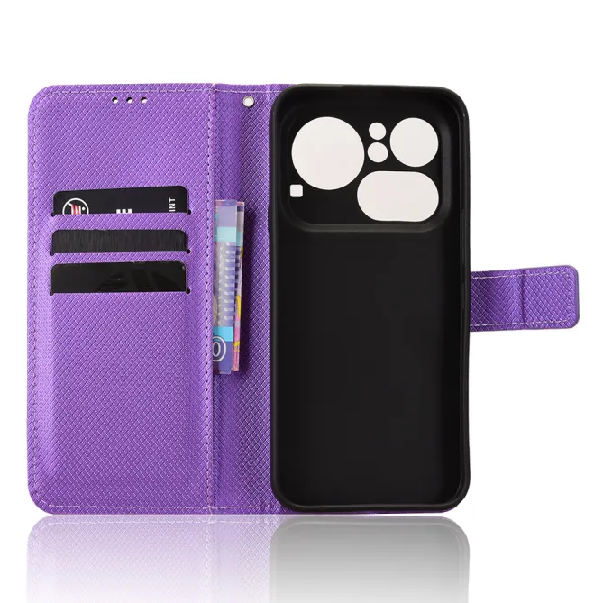 Housse Nothing Phone (4a) Pro Simili Cuir Diamant avec Lanière