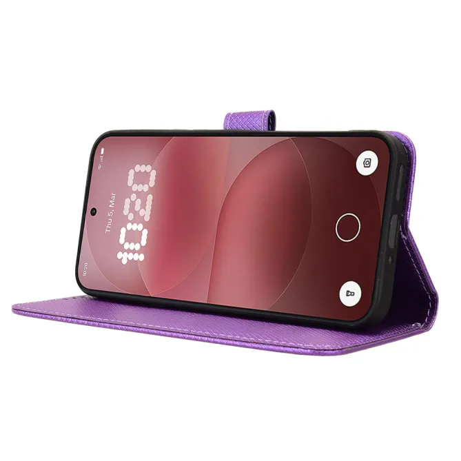 Housse Nothing Phone (4a) Pro Simili Cuir Diamant avec Lanière