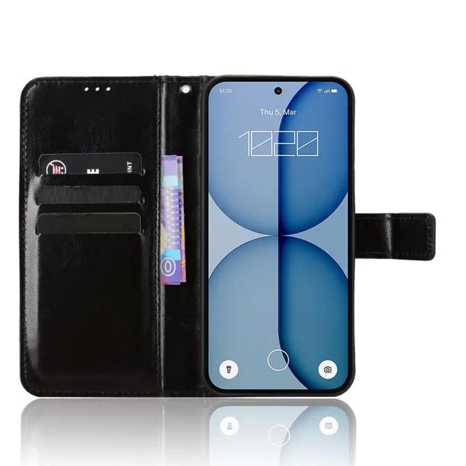 Housse Nothing Phone (4a) Simili Cuir Patiné à Lanière