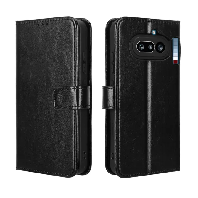 Housse Nothing Phone (4a) Simili Cuir Patiné à Lanière