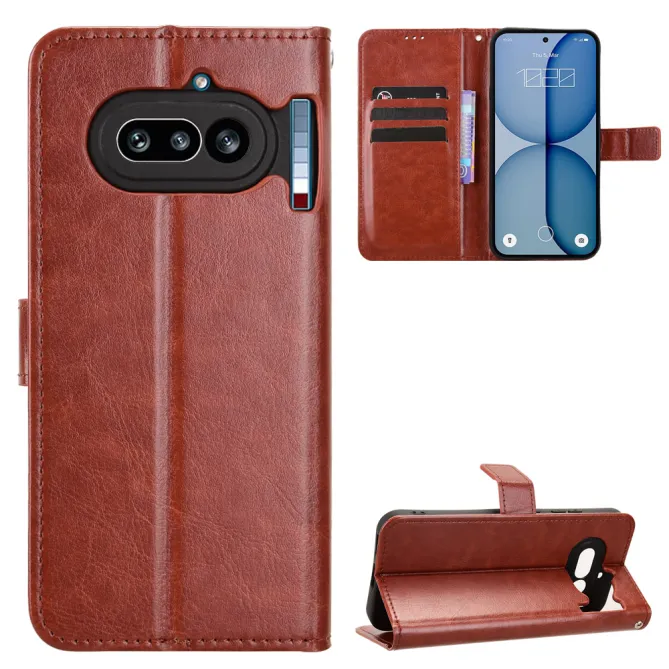 Housse Nothing Phone (4a) Simili Cuir Patiné à Lanière