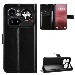 Housse Nothing Phone (4a) Pro Simili Cuir Patiné avec Lanière