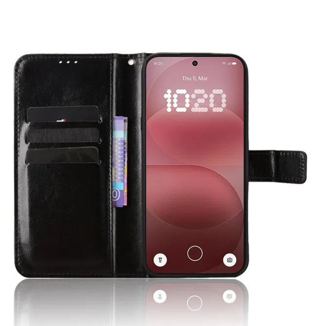 Housse Nothing Phone (4a) Pro Simili Cuir Patiné avec Lanière