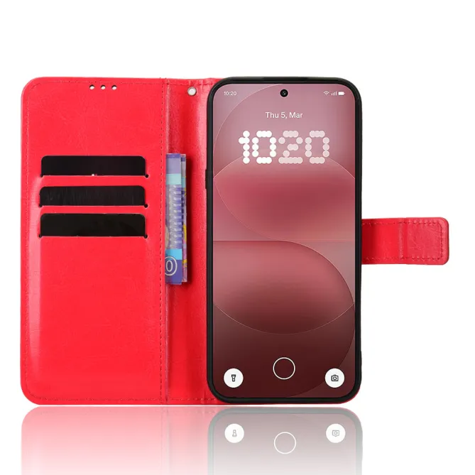 Housse Nothing Phone (4a) Pro Simili Cuir Patiné avec Lanière