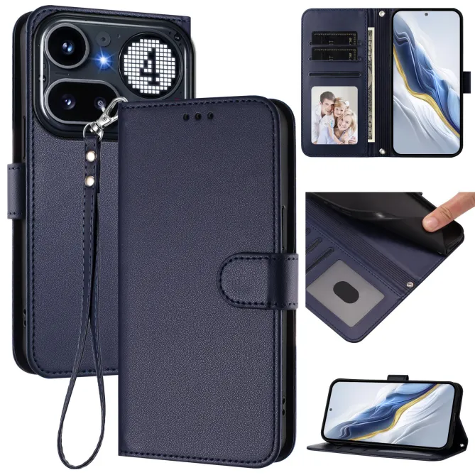 Housse Nothing Phone (4a) Pro Élégance Simili Cuir Coutures Apparentes