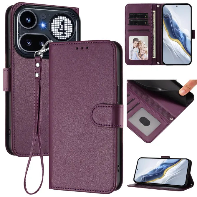 Housse Nothing Phone (4a) Pro Élégance Simili Cuir Coutures Apparentes