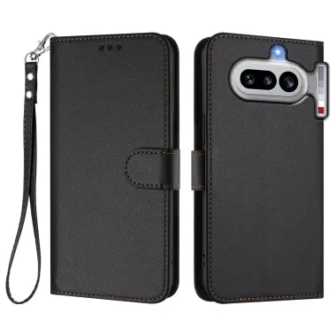 Housse Nothing Phone (4a) Élégance Simili Cuir Coutures Apparentes