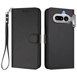 Housse Nothing Phone (4a) Élégance Simili Cuir Coutures Apparentes