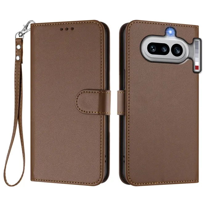 Housse Nothing Phone (4a) Élégance Simili Cuir Coutures Apparentes