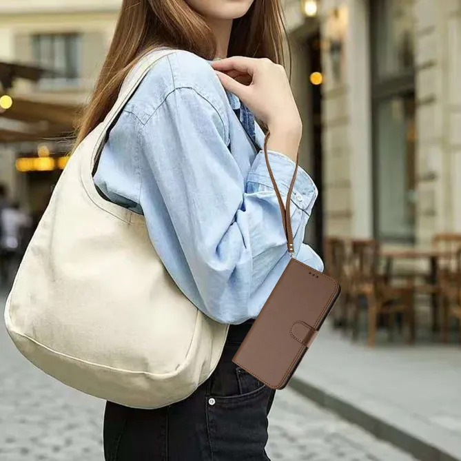 Housse Nothing Phone (4a) Élégance Simili Cuir Coutures Apparentes