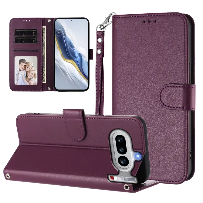 Housse Nothing Phone (4a) Élégance Simili Cuir Coutures Apparentes