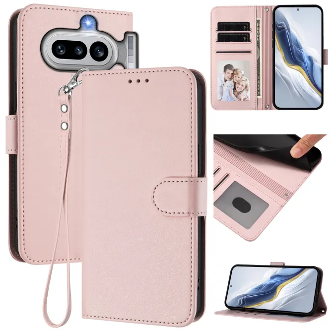 Housse Nothing Phone (4a) Élégance Simili Cuir Coutures Apparentes