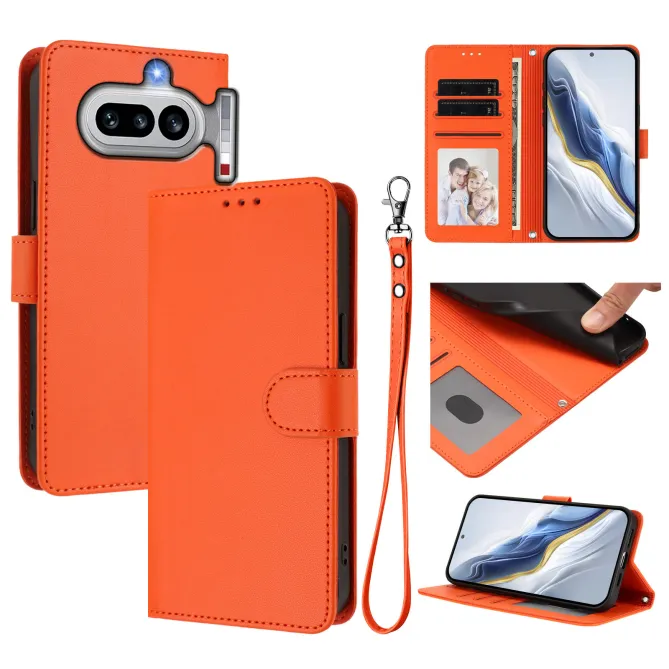 Housse Nothing Phone (4a) Élégance Simili Cuir Coutures Apparentes