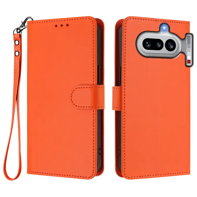 Housse Nothing Phone (4a) Élégance Simili Cuir Coutures Apparentes