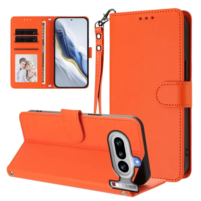 Housse Nothing Phone (4a) Élégance Simili Cuir Coutures Apparentes