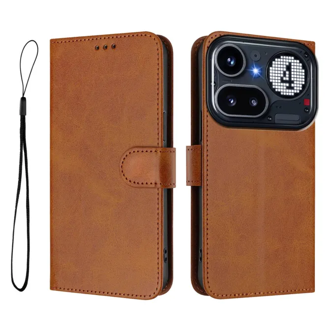 Housse Nothing Phone (4a) Pro Portefeuille RFID Simili Cuir avec Dragonne