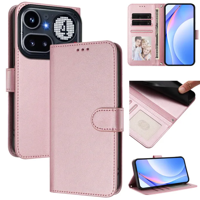 Housse Nothing Phone (4a) Pro Portefeuille RFID Simili Cuir avec Dragonne