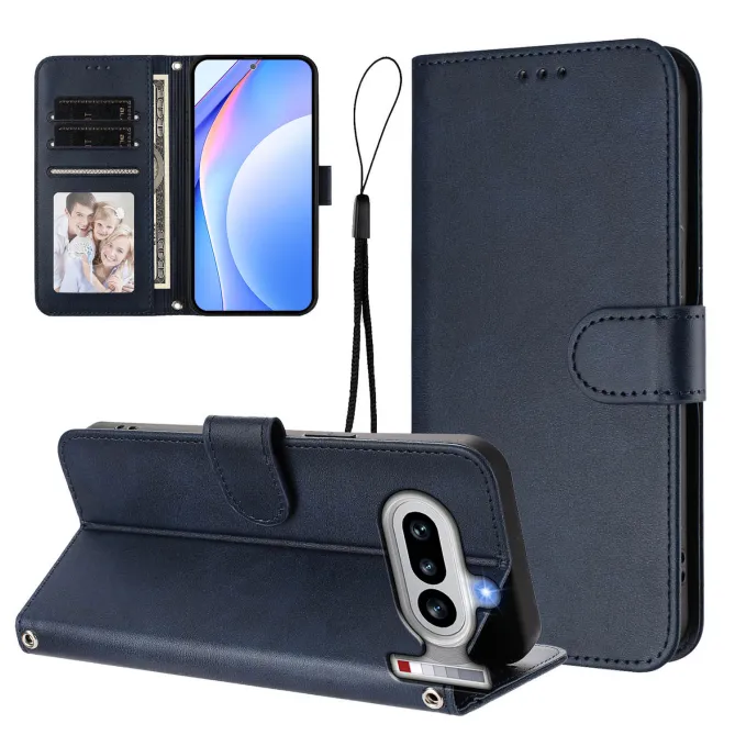 Housse Nothing Phone (4a) Portefeuille RFID Simili Cuir avec Dragonne