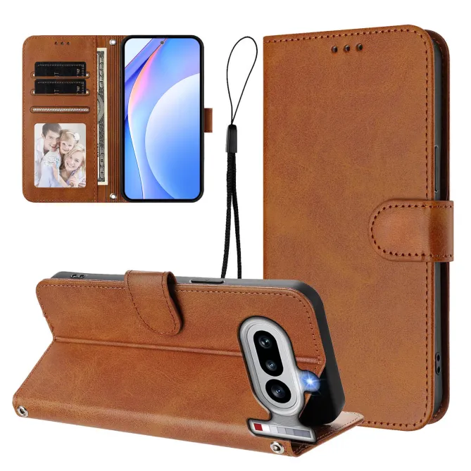 Housse Nothing Phone (4a) Portefeuille RFID Simili Cuir avec Dragonne