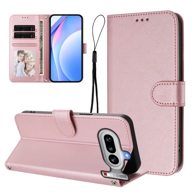 Housse Nothing Phone (4a) Portefeuille RFID Simili Cuir avec Dragonne